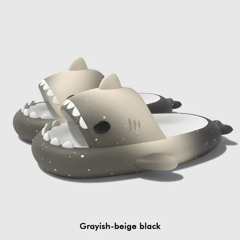 Home Shark Slippers Cloud Women Slides Clapper Summer Beach Indoor Soft Eva Sandal Men Male Non Slip Gradient Shoe Ladies Female