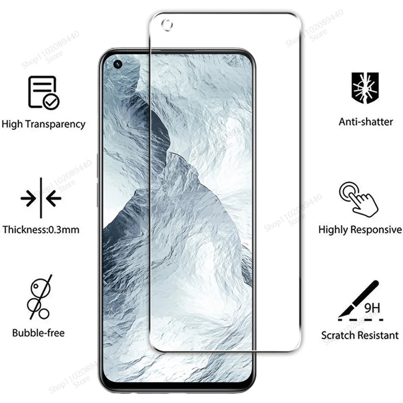 4PCS Screen Protector For Realme GT Neo 5 SE GT 2 Pro Neo 2 3 3T 2T GT5 GT Master Edition Tempered Glass For Realme GT 2 Explore