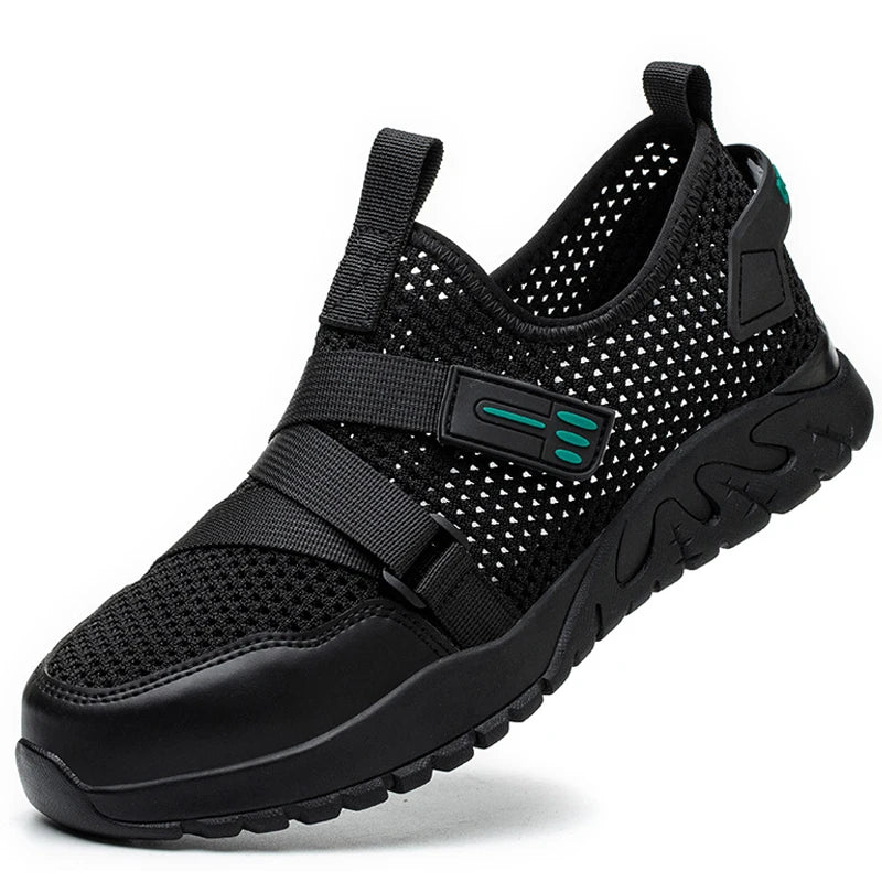 summer safety sneakers white safety work shoes for men work breathable shoes comfortable woman safety shoes plastic toe cap boot