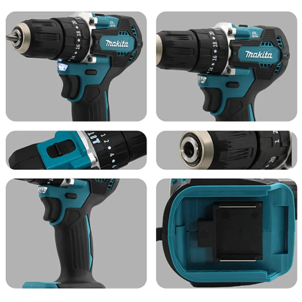 Makita DDF487 10mm brushless 18V lithium rechargeable impact drill household hand drill high torque electric screwdriver
