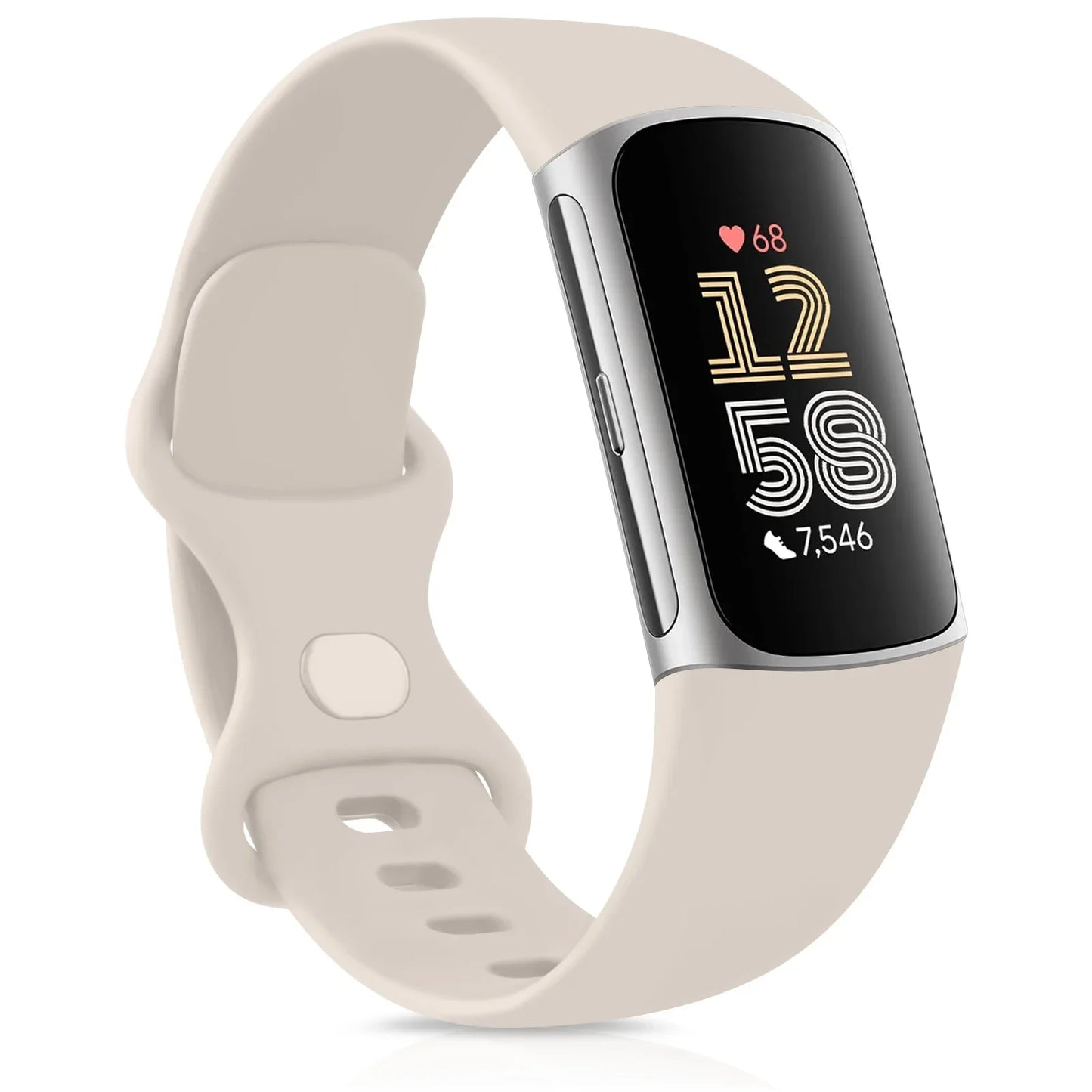 Smartwatch Band for Fitbit Charge 5 6 Strap Adjustable Watchband for Fitbit Charge 5/Charge 6 Correa Wistband Replacement Bands