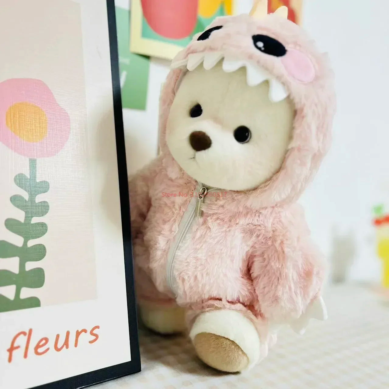 Clothes For 30cm Plush Toys Kawaii Plush Bear Doll Clothing Soft Bear White Brown Comfortable Cute Teddy Bear Kids Gift