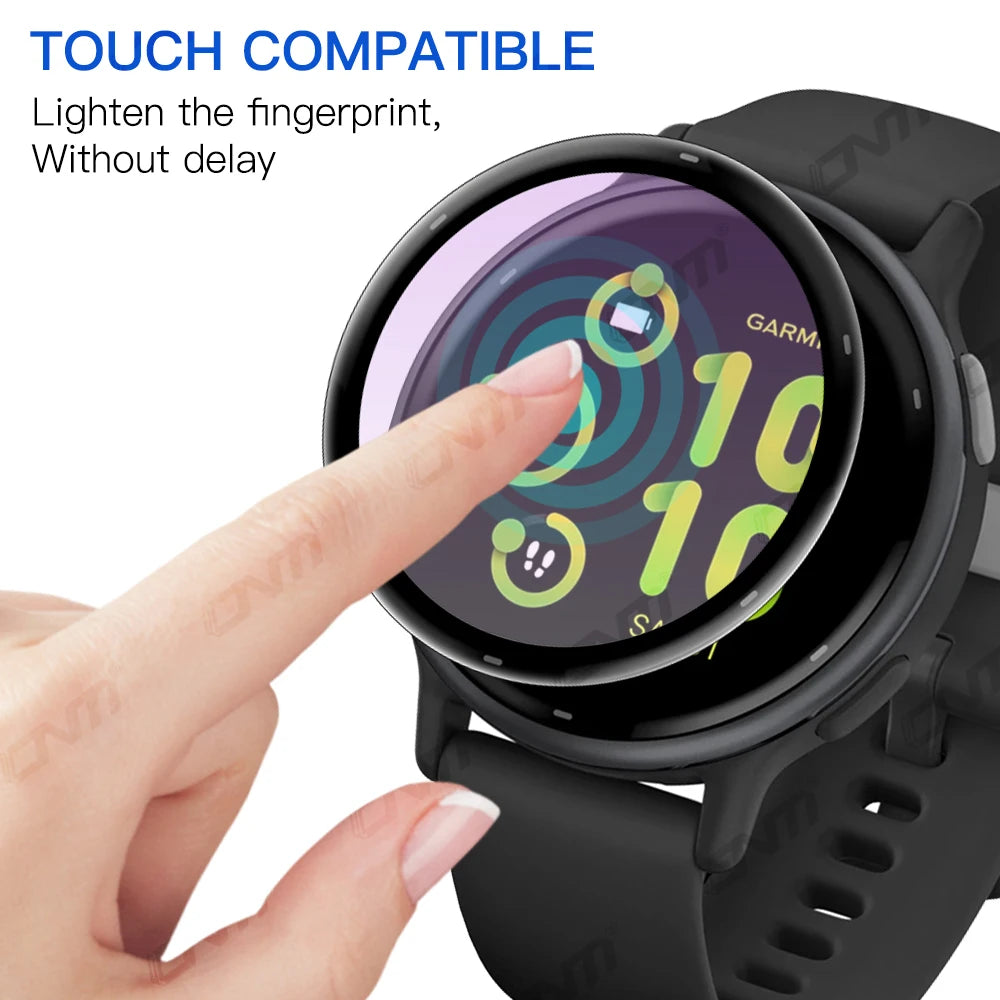 20D Screen Protector for Garmin VivoActive 5 Anti-scratch Film for Garmin Vivo Active 5 Full Coverage Ultra-HD Film (Not Glass)