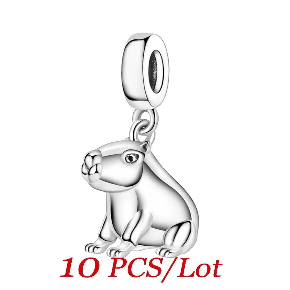 Cute Hanging Sloth Charm Fit Original Pan Bracelet DIY Women Jewelry Gift Sweet Animals Beads 2024 New Arrivals