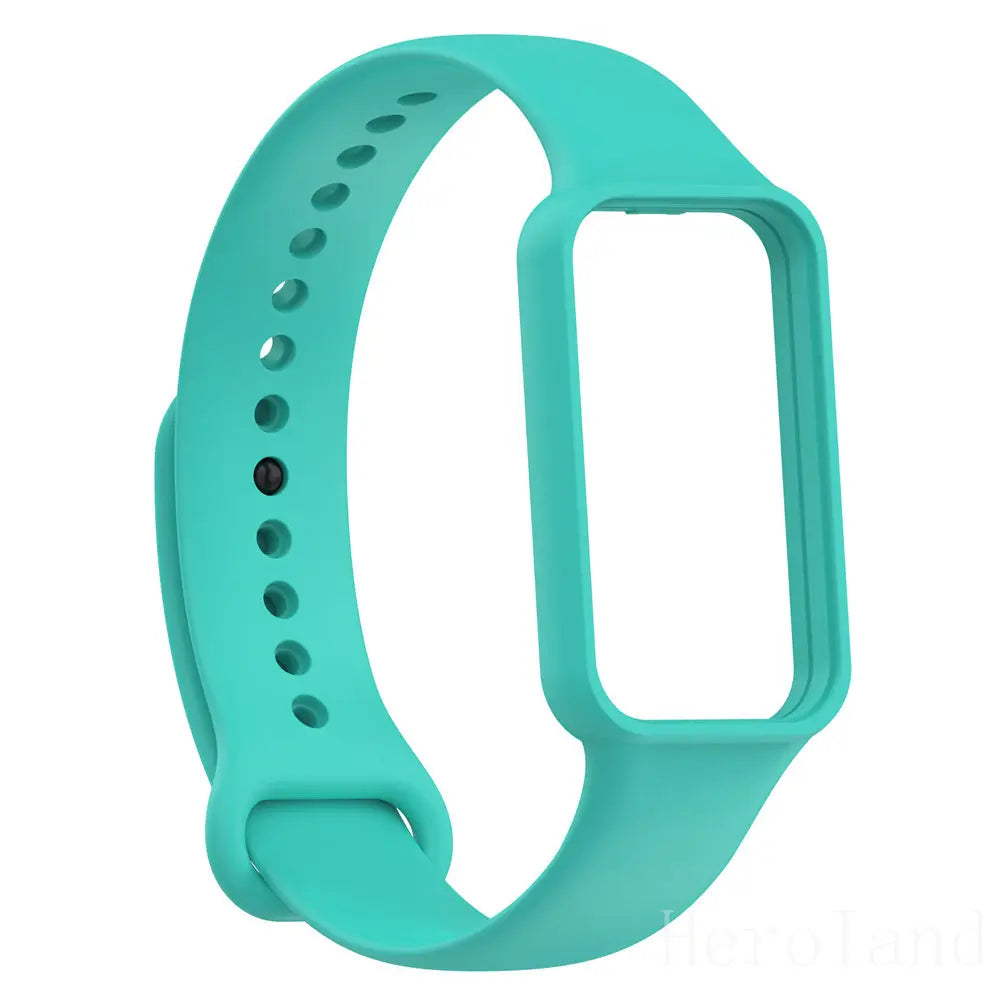 Fashion Silicone WatchStrap For Huami Amazfit Band 7 SmartWatch Band Bracelet Soprt Wristband For Amazfit band7 Strap Buckle new