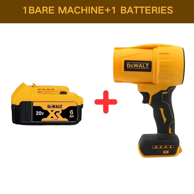 DEWALT Cordless Air Blower Brushless Turbo Fan Violent Fan 800G Thrust Handheld Dust Blowing Tool Rechargeable 20V Battery