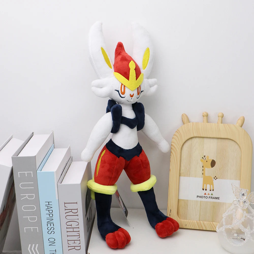 Scorbunny Evolution Raboot Plush Toys Stuffed Doll Throw Pillow  Home Decoration Kawaii Rabbit Christmas Gift for Kids Friends