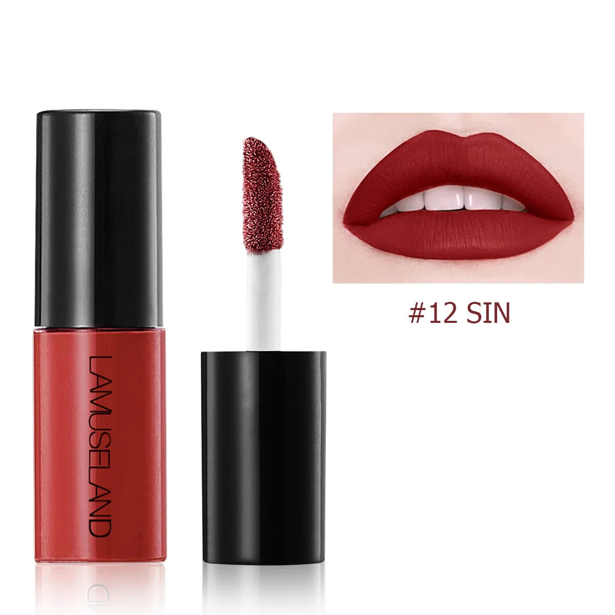 Mini 12 Colors Liquid Lip Gloss Waterproof Non-stick 24 Hours Long Lasting Velvet Matte Lipstick Lip Gloss Cosmetic Makeup Care
