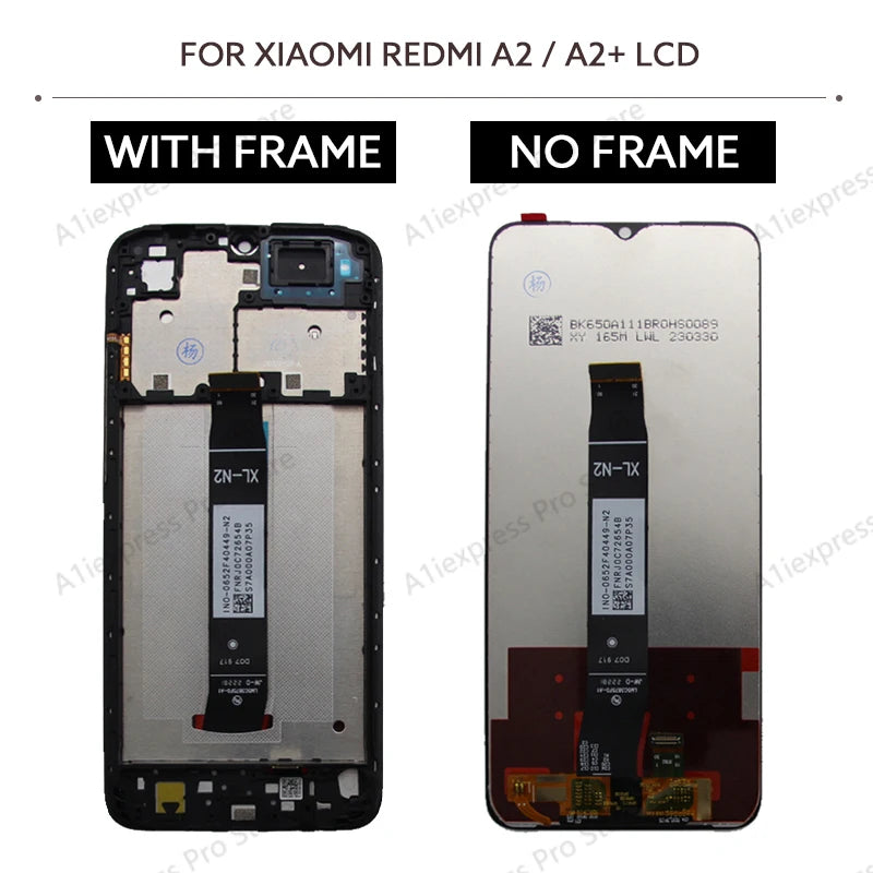 6.52" IPS LCD Display For Xiaomi Redmi A2 A2+ A2 Plus Touch Screen Digitizer Assembly 23028RN4DG 23028RNCAG Replacement Parts