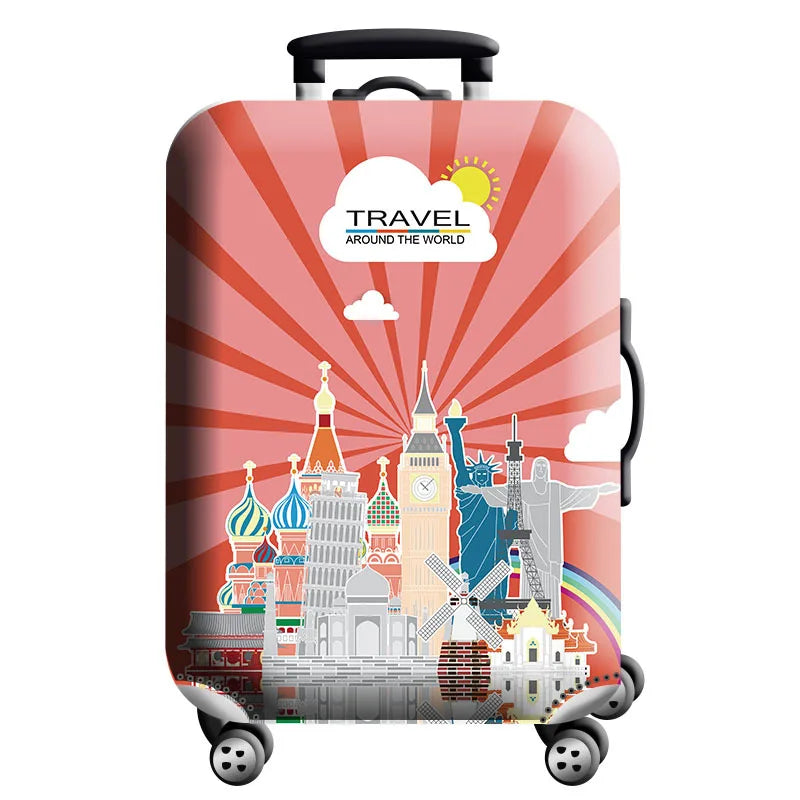 Luggage Cover Stretch Fabric Suitcase Protector Baggage Dust Case Cover Suitable for18-32 Inch Suitcase Case Travel Organizer