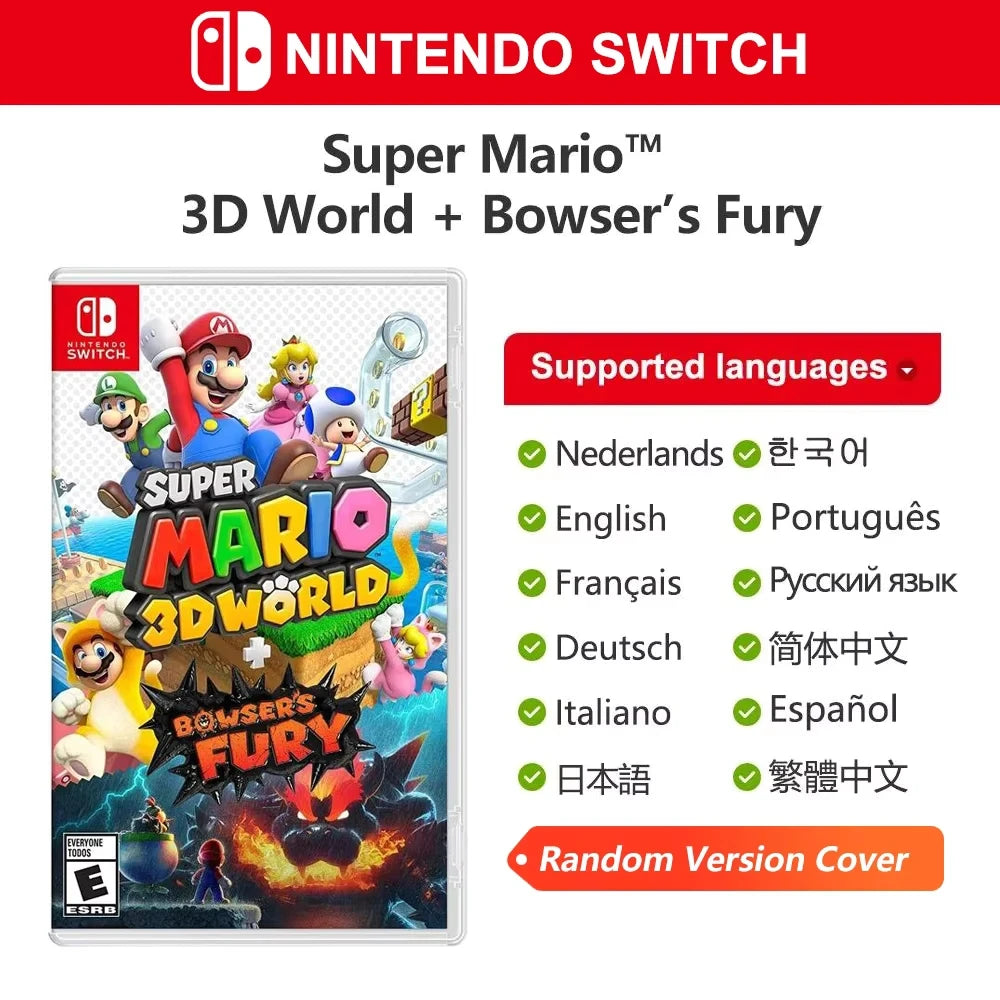 Super Mario Nintendo Switch Games Mario Bros Wonder Kart 8 RPG Mario Strikers Odyssey 3D World Fury U Deluxe Party Superstars