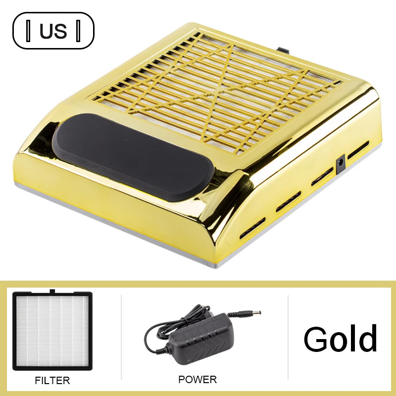Nail Dust Collector Manicure Machine Tools Strong Power Nail Vacuum Cleaner With Remove Filter Nail Extractor Fan Nail Art Tool