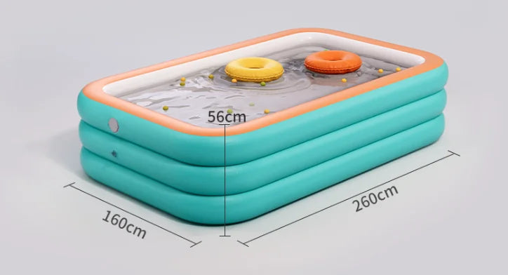 Generic 1 pack long PVC inflatable pool durable and easy to install inflatable swimming pool suitable