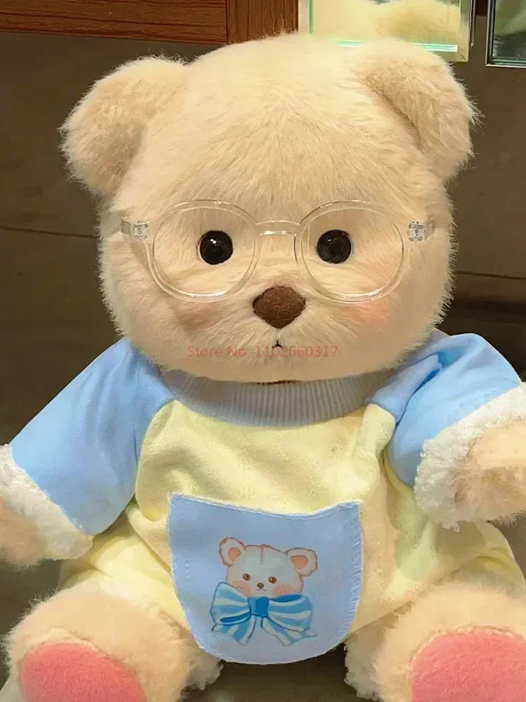 Clothes For 30cm Plush Toys Kawaii Plush Bear Doll Clothing Soft Bear White Brown Comfortable Cute Teddy Bear Kids Gift