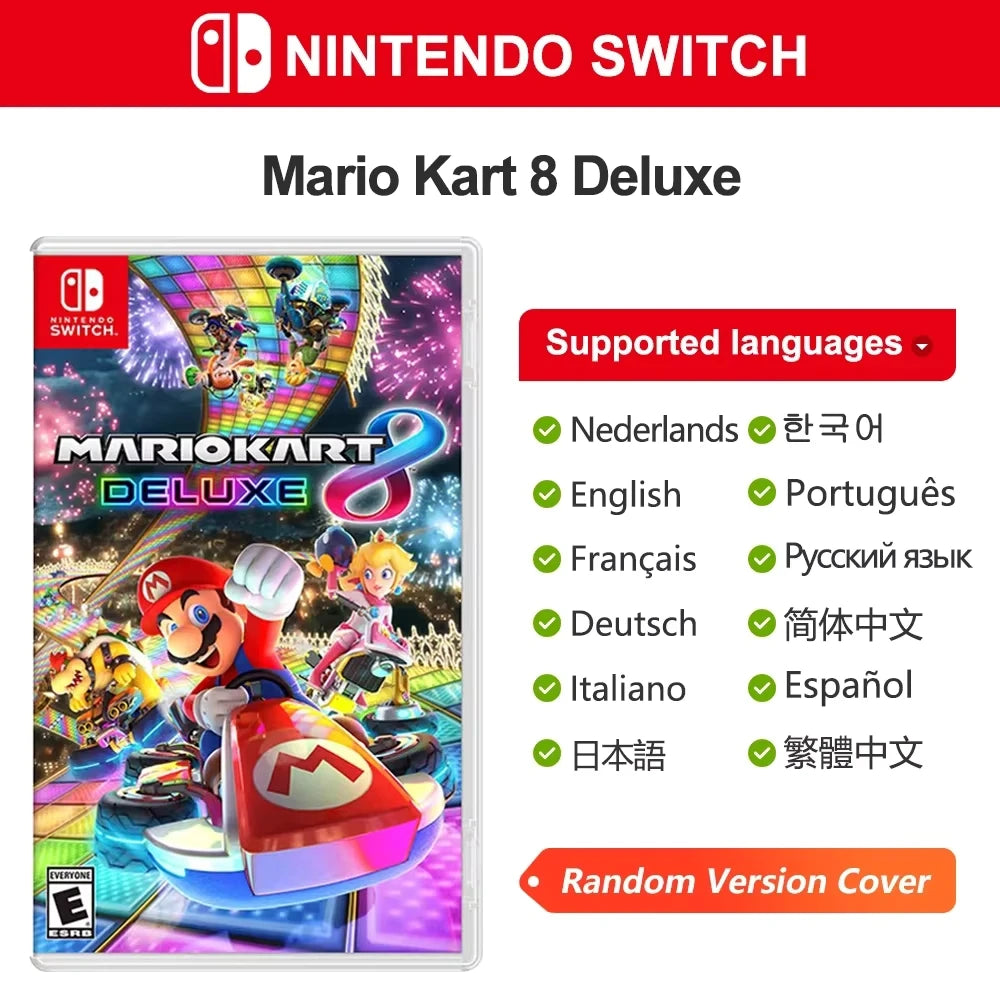 Super Mario Nintendo Switch Games Mario Bros Wonder Kart 8 RPG Mario Strikers Odyssey 3D World Fury U Deluxe Party Superstars