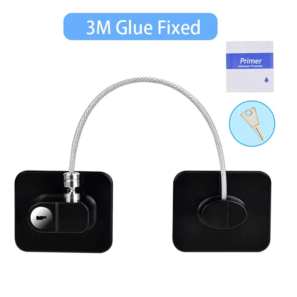 Baby Child Safety Lock Window Refrigerator Opening Security Cable Door Lock For Kids Safety Protector Protection Child Safety