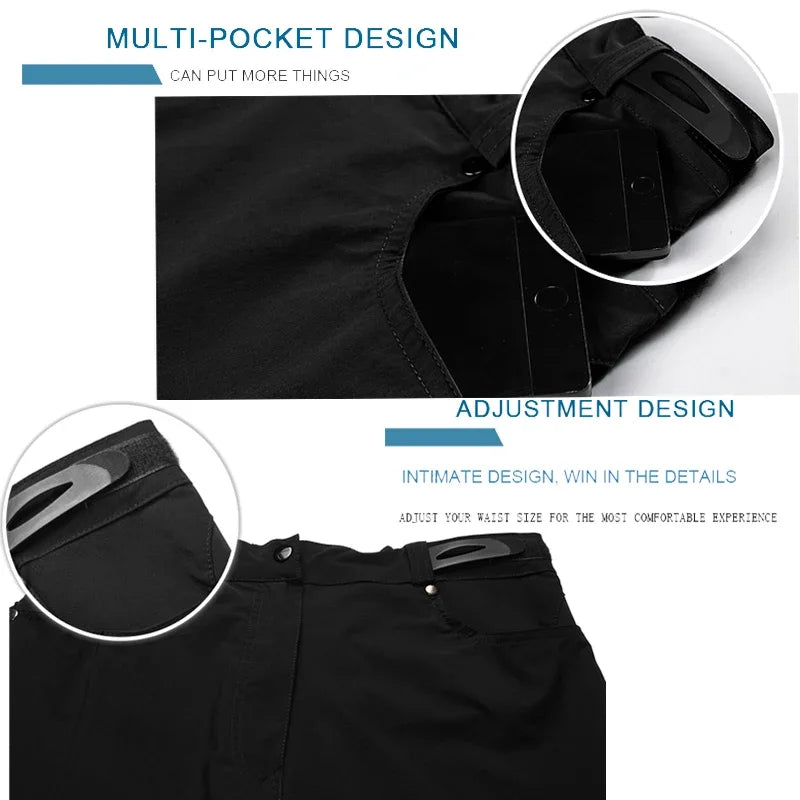 X-TIGER Mountain Bike Shorts Men's Summer Bicycle MTB Shorts Loose Fit Lightweight Outdoor Sports MTB Cycling Shorts