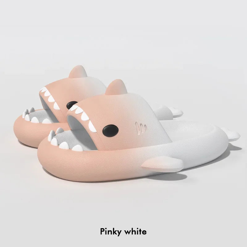 Home Shark Slippers Cloud Women Slides Clapper Summer Beach Indoor Soft Eva Sandal Men Male Non Slip Gradient Shoe Ladies Female