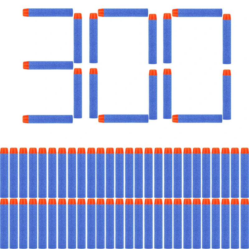 FRENSIT Blue Round Head Bullets 7.2cm for Nerf N-strike Elite Series Blasters Foam EVA Refill Darts Kids Toy Guns Accessories