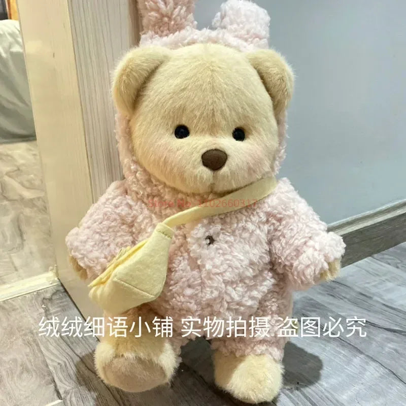 Clothes For 30cm Plush Toys Kawaii Plush Bear Doll Clothing Soft Bear White Brown Comfortable Cute Teddy Bear Kids Gift