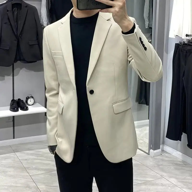 Dress Business Men's Suit Jackets Plus Big Size Oversize Coat Black Vintage Summer Classic Fashion 2024 Male Blazer New in Suits