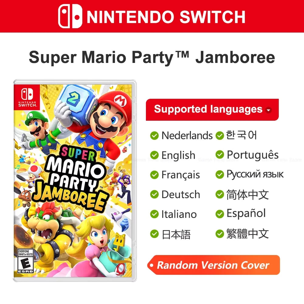 Super Mario Nintendo Switch Games Mario Bros Wonder Kart 8 RPG Mario Strikers Odyssey 3D World Fury U Deluxe Party Superstars
