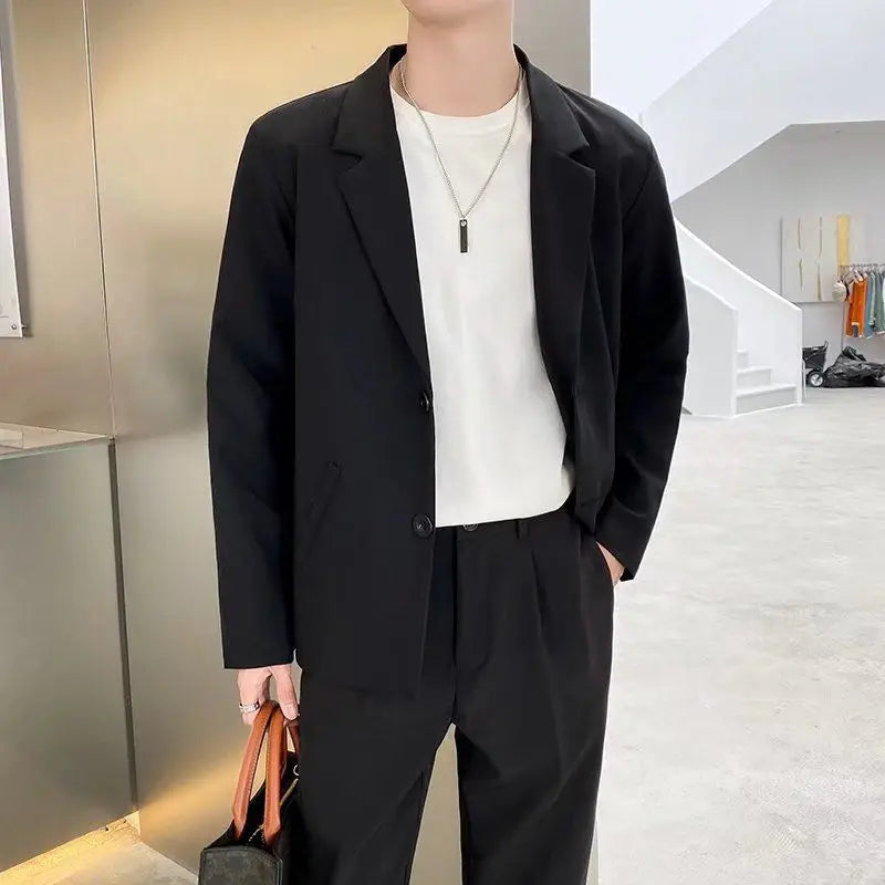 Dress Business Men's Suit Jackets Plus Big Size Oversize Coat Black Vintage Summer Classic Fashion 2024 Male Blazer New in Suits