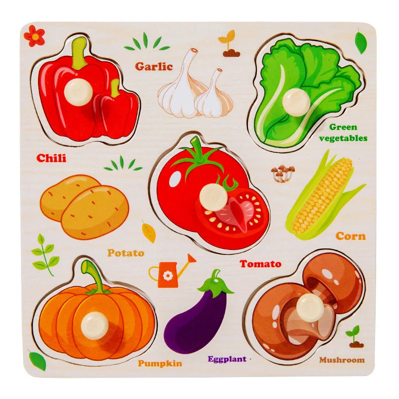 Wooden Puzzles Toys for Kids 3 Year Alphabet Numbers Children Montessori Educational Learning Toys abc Letters Preschool Gift