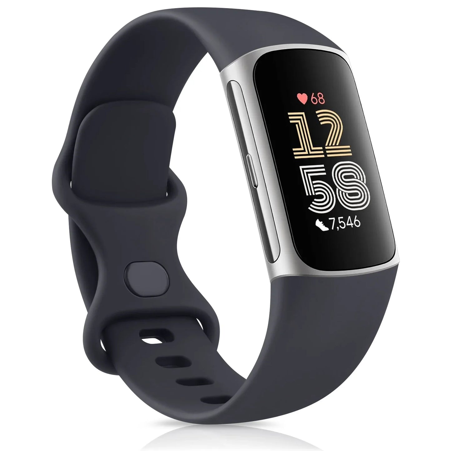 Smartwatch Band for Fitbit Charge 5 6 Strap Adjustable Watchband for Fitbit Charge 5/Charge 6 Correa Wistband Replacement Bands