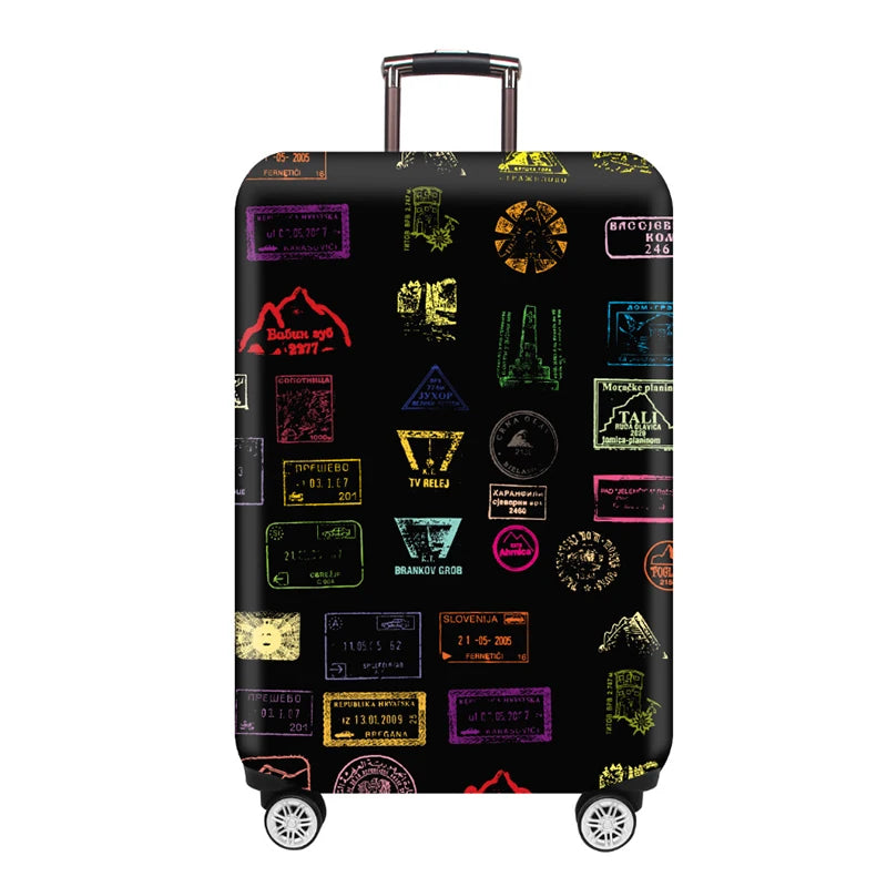 Luggage Cover Stretch Fabric Suitcase Protector Baggage Dust Case Cover Suitable for18-32 Inch Suitcase Case Travel Organizer