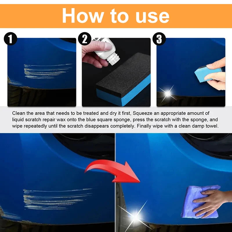 Car Scratch Remover Paint Care Tools Auto Swirl Remover Scratches Repair Polishing Anti Scratch Wax Auto Body Grinding Compound