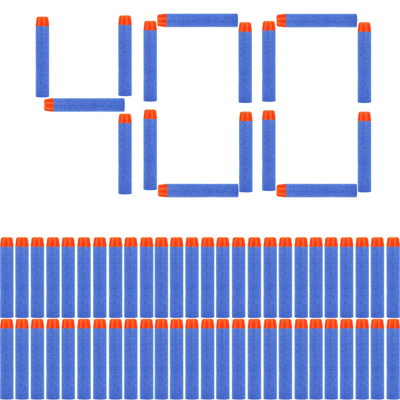 FRENSIT Blue Round Head Bullets 7.2cm for Nerf N-strike Elite Series Blasters Foam EVA Refill Darts Kids Toy Guns Accessories