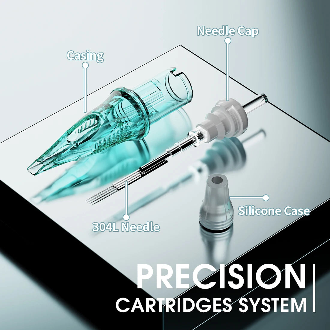 Dragonhawk PRO Tattoo Cartridge Needles 0.3mm RL Round Liner Upgraded version of Tattoo Needle