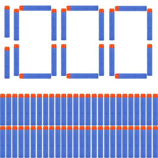 FRENSIT Blue Round Head Bullets 7.2cm for Nerf N-strike Elite Series Blasters Foam EVA Refill Darts Kids Toy Guns Accessories