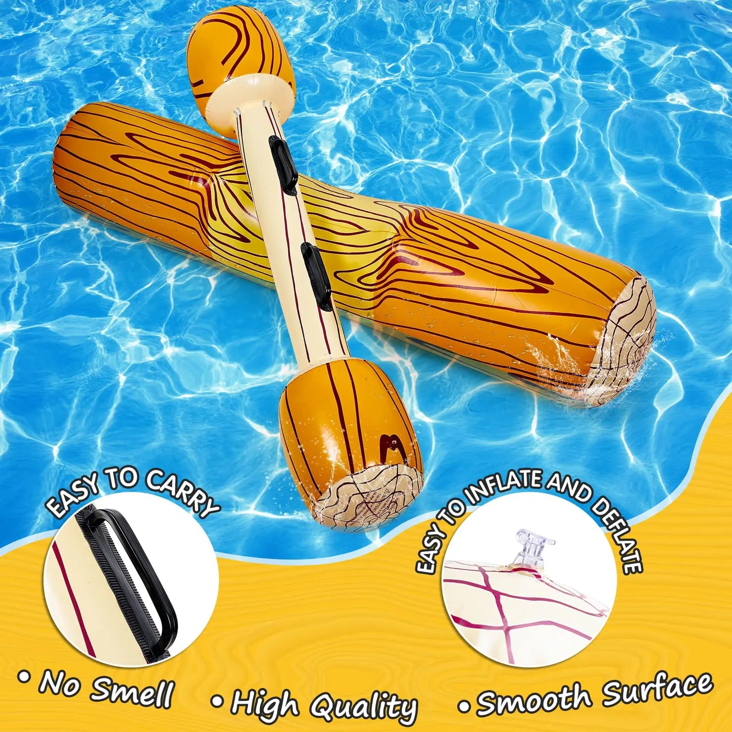 Pool Fighting Float Row Toy 2 Player Water Sport Inflatable Floating Playing Game Swimming Ring Gladiator Raft for Kid Adult Toy