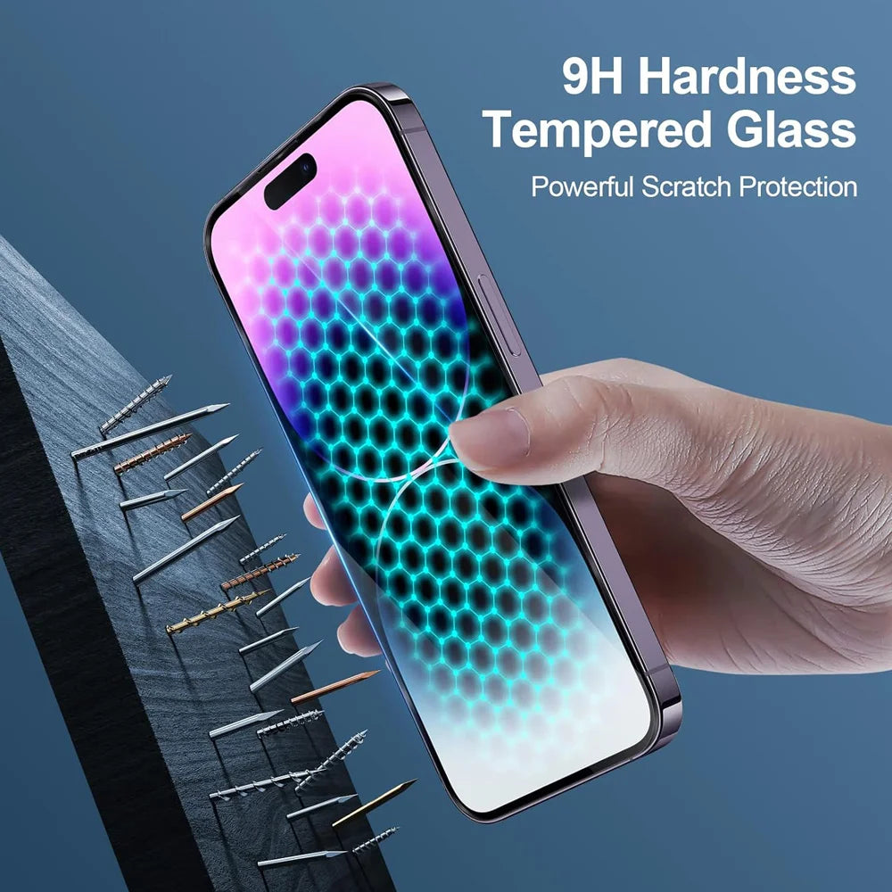 HD Screen Protection For iPhone 16 15 17 14 13 12 11 Pro Max Tempered Glass iPhone15 Pro Camera Lens Film iPhone16 Plus 13 Mini