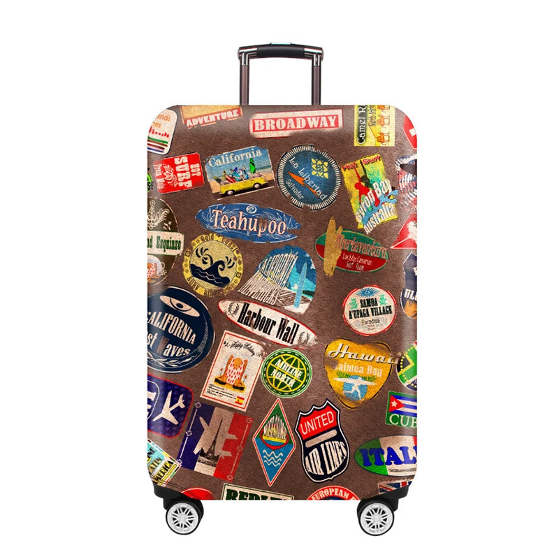 Luggage Cover Stretch Fabric Suitcase Protector Baggage Dust Case Cover Suitable for18-32 Inch Suitcase Case Travel Organizer
