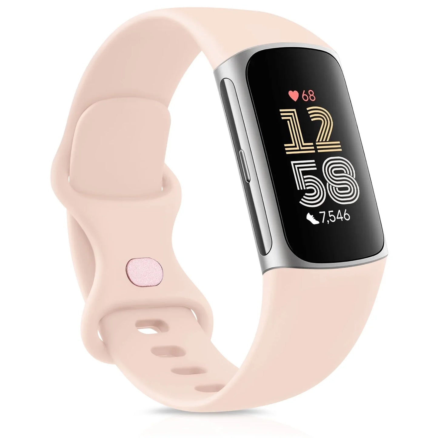 Smartwatch Band for Fitbit Charge 5 6 Strap Adjustable Watchband for Fitbit Charge 5/Charge 6 Correa Wistband Replacement Bands