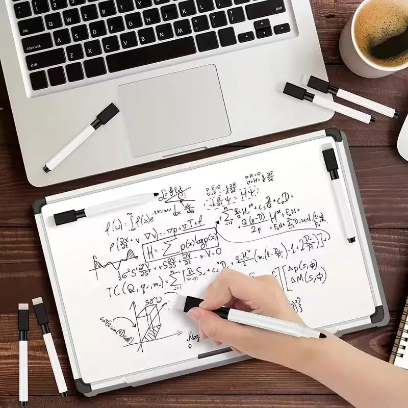 25Pcs Black Dry Erase Markers with Eraser Cap White Board Mini Dry erase Markers for Office School Supplies