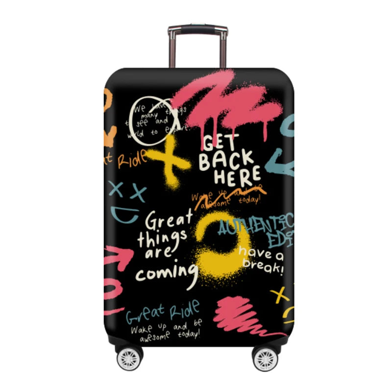 Luggage Cover Stretch Fabric Suitcase Protector Baggage Dust Case Cover Suitable for18-32 Inch Suitcase Case Travel Organizer
