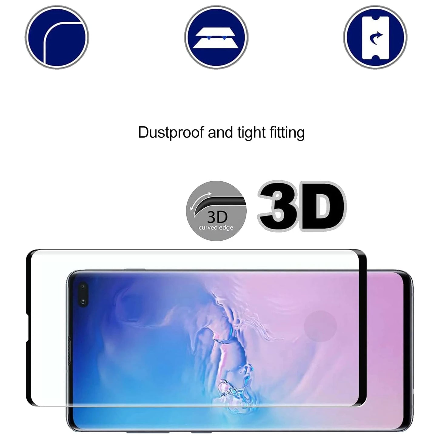 4Pcs Tempered Glass For Samsung Galaxy S10 Plus S20 S21 S22 S23 Ultra Plus Note 20 Ultra Anti Scratch Screen Protector Glass