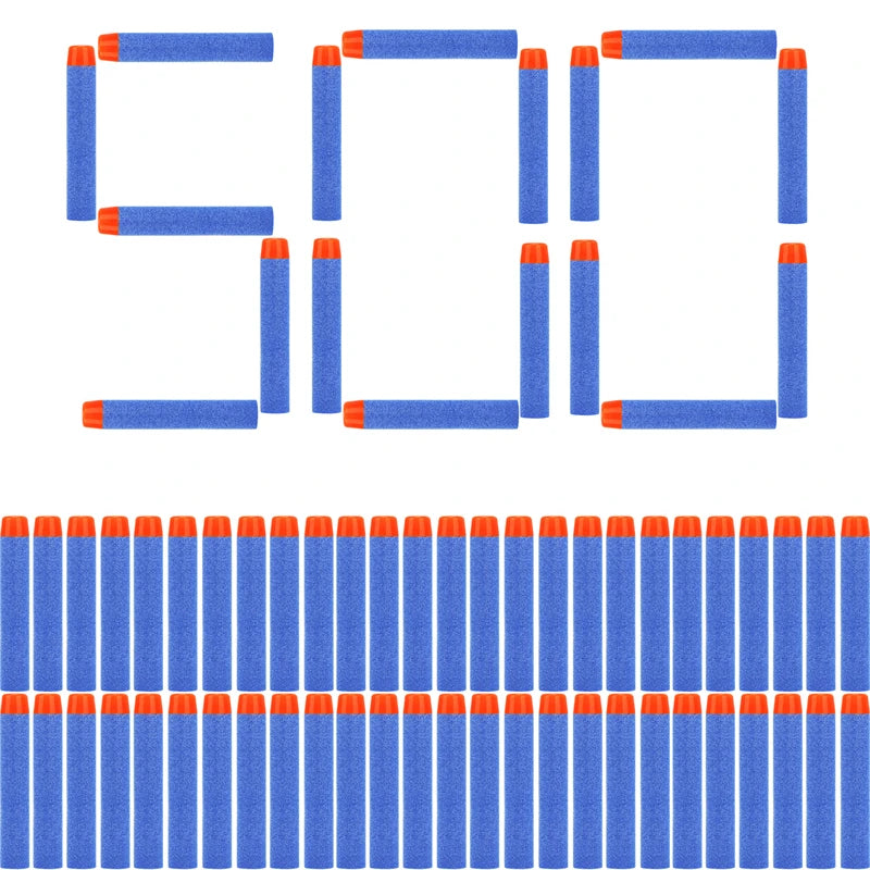 FRENSIT Blue Round Head Bullets 7.2cm for Nerf N-strike Elite Series Blasters Foam EVA Refill Darts Kids Toy Guns Accessories