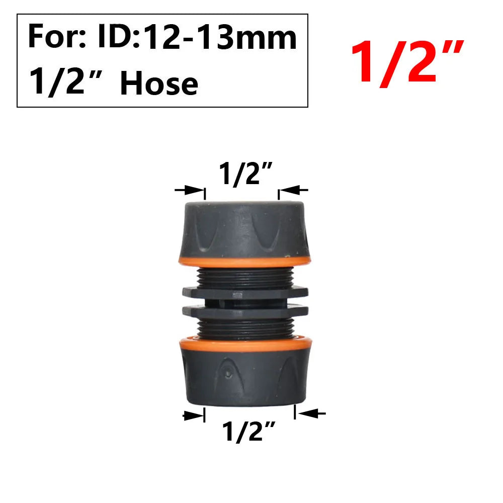 Garden Hose Quick Connector 1/2 3/4 1 Inch Pipe Coupler Stop Water Connector 16/20/32mm Repair Joint Irrigation System Fitting
