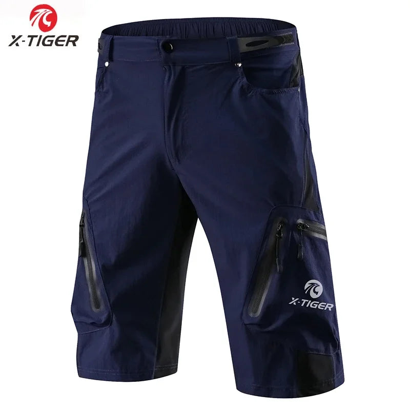 X-TIGER Mountain Bike Shorts Men's Summer Bicycle MTB Shorts Loose Fit Lightweight Outdoor Sports MTB Cycling Shorts