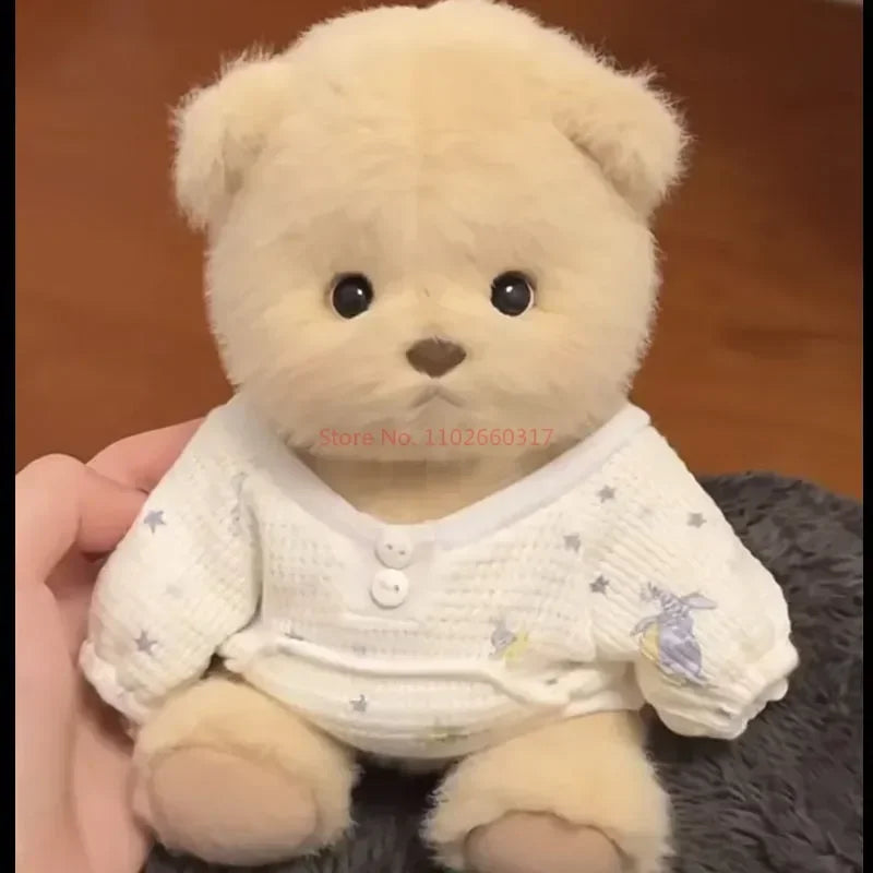 Clothes For 30cm Plush Toys Kawaii Plush Bear Doll Clothing Soft Bear White Brown Comfortable Cute Teddy Bear Kids Gift