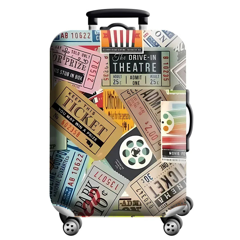Luggage Cover Stretch Fabric Suitcase Protector Baggage Dust Case Cover Suitable for18-32 Inch Suitcase Case Travel Organizer