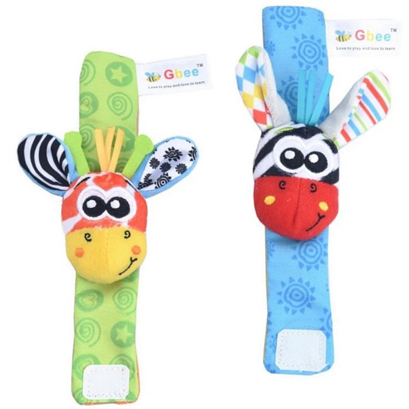 Baby Toys Baby Rattle Toys 0 12 Months Stuffed Animal Socks Wrist Strap Rattle Newborn Foot Sock Bug Wrist Strap Baby Socks