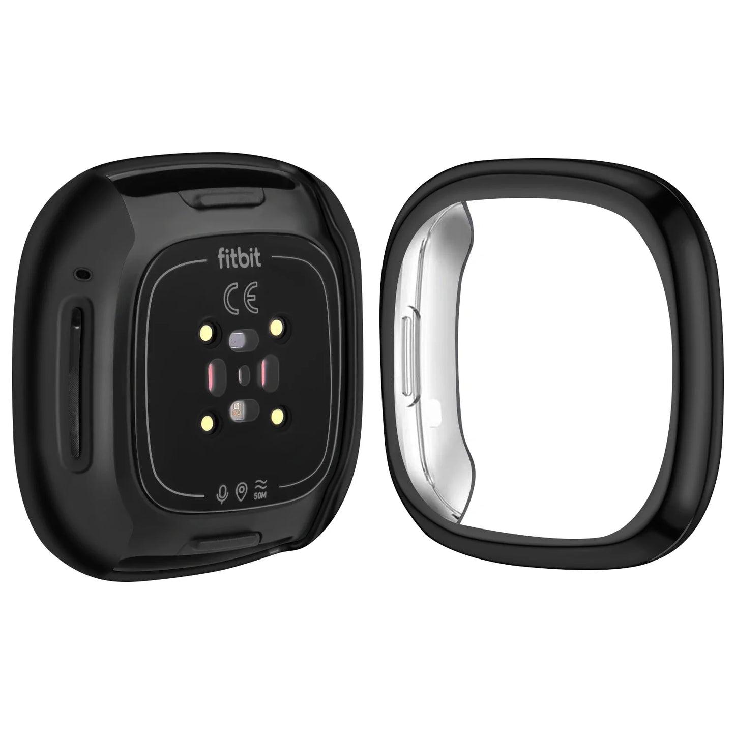 Full Cover Watch Case for Fitbit Versa 2/Versa 3/Versa 4 Screen Protector Case Bumper Cover for Fitbit Sense 2/Sense Protective
