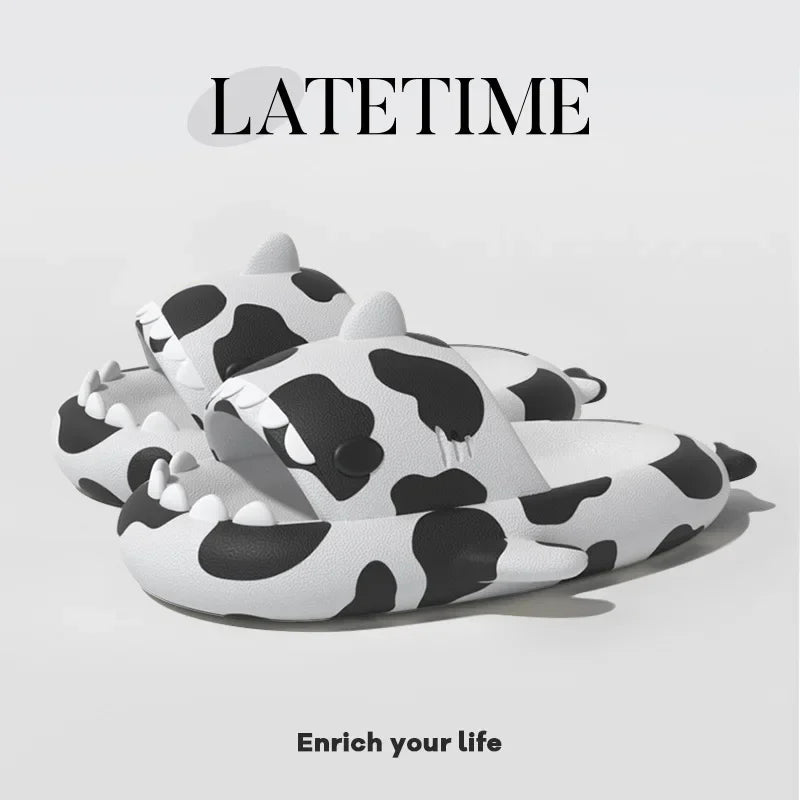 Home Shark Slippers Cloud Women Slides Clapper Summer Beach Indoor Soft Eva Sandal Men Male Non Slip Gradient Shoe Ladies Female