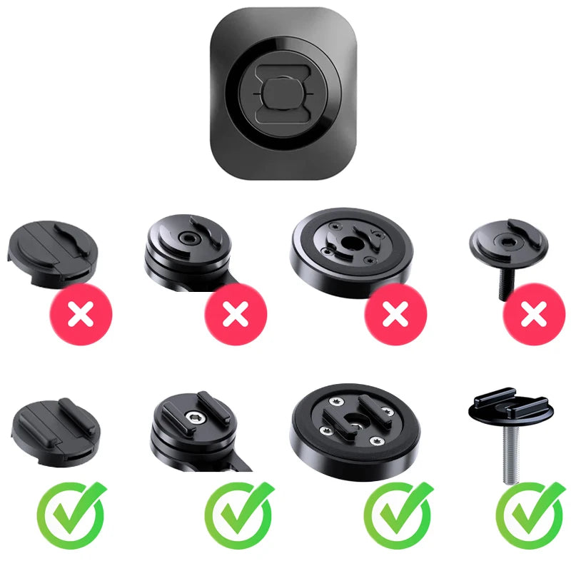 Universal Phone Adapter Adhesive Interface For Motorcycle Car Bicycle Connect Mobile Phone Quick Mount Stickers Compatible SP